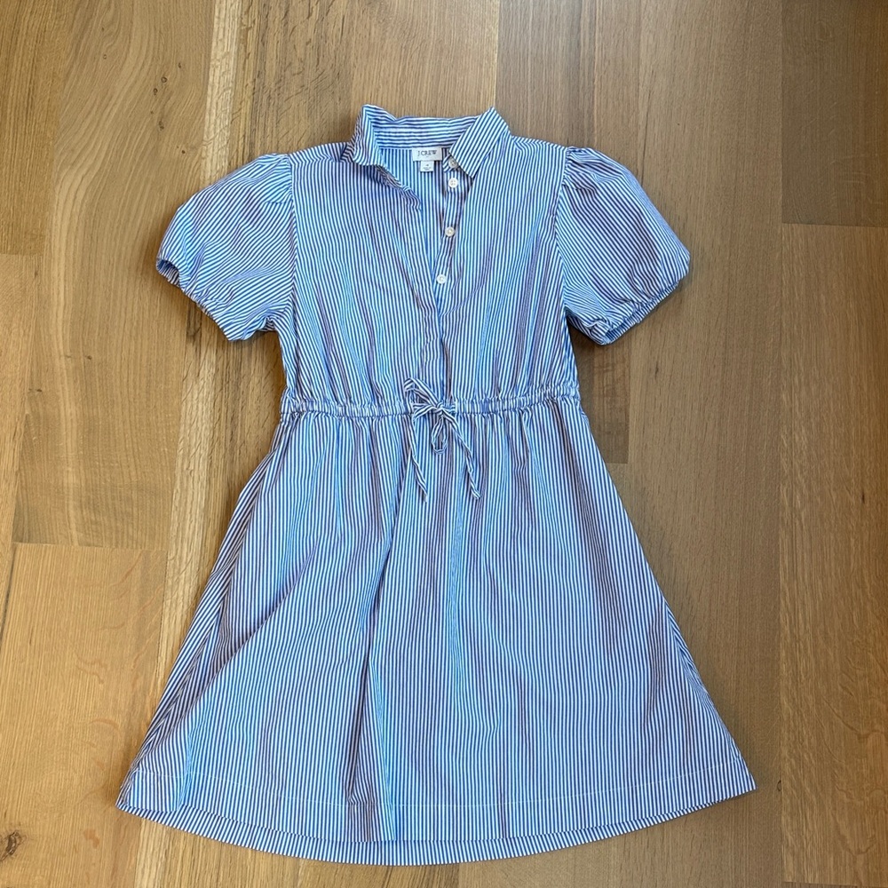 J.CREW Blue Striped Women’s Dress